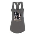 thumbnail image 2 of If It's Not a Cavalier King Charles Spaniel It's Just a Dog Gift | Womens Dog Lover Jersey Racerback Tank Top, Dark Grey, Medium, 2 of 3