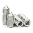 thumbnail image 2 of Lierteer 250pcs 304 Stainless Cone Point Grub Screws Hex Socket Set Screw Kit M3 M5-M8, 2 of 9