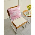 thumbnail image 4 of Waterproof Outdoor Throw Pillows with Inserts 16"x16" Set of 2, Pink Coastal Shell Soft Decorative Pillowcases for Couch Bedroom, Summer Nautical Beach Ocean Pillow Covers for Sofa Living Room, 4 of 8