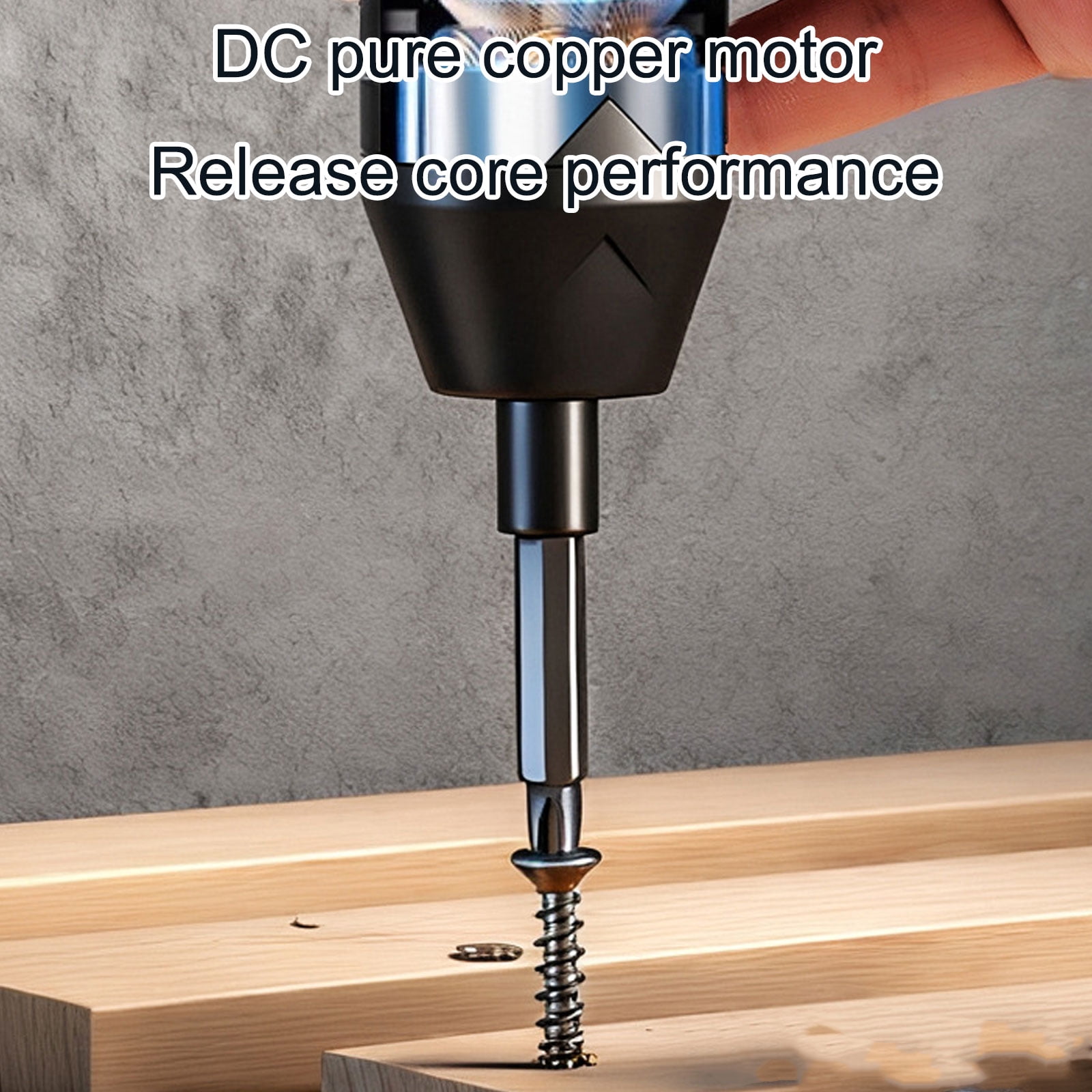 Electric Screwdriver 4 Torques Settings Head Design Powered Tool Cordless Screwdriver