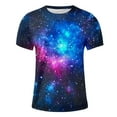 thumbnail image 5 of LNWUY Outer Space T Shirts for Men Fashion Printed Galaxy Solar System Planets Nebula Shirt Summer Loose Comfort Breathable Round Neck T-Shirts Multicolor M, 5 of 5