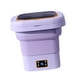 thumbnail image 1 of Lavadora portátil plegable, lavadora de cubeta pequeña, alta potencia, fácil de , lavadora pequeña compacta para RV, apartamento, camping, Tapa transparente violeta 9L BLESIY Lavadora portátil, 1 of 8