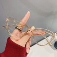 thumbnail image 1 of Gafas retro con montura de ojo de gato, modernas, antiluz azul, espejo plano, para mujer, sencillas, personalizadas, a la moda, para estudiantes, espejo de proximidad, 1 of 1