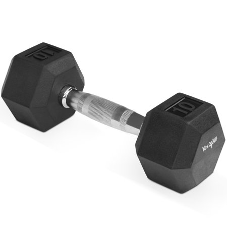 UPC 616320915827 product image for YES4ALL RUBBER COATED HEX DUMBBELLS - 10lbs | upcitemdb.com