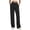 Black, variant on Womens Wide Leg Pants with Pockets High Waisted Casual Lounge Pants Work Office Pants