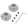 thumbnail image 2 of Motor Shaft Coupler, 2pcs M4 Motor Coupling Connector Rigid Flange Coupling Motor Shaft Coupler Connector ID 12mm OD 18mm Rigid Motor Connector, 2 of 8