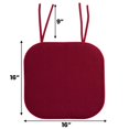 thumbnail image 3 of Cojín para silla Sweet Home Collection, espuma viscoelástica, paquete de 2 unidades, color vino, 3 of 5