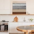 thumbnail image 6 of Brown Grey Wall Art Painting on Canvas, Vintage Stripe Farmhouse Wood Grain Ombre Canvas Art Home Prints Wall Art Framed Modern Artwork for Living Room Bedroom Wall Decor 12x12in, 6 of 9