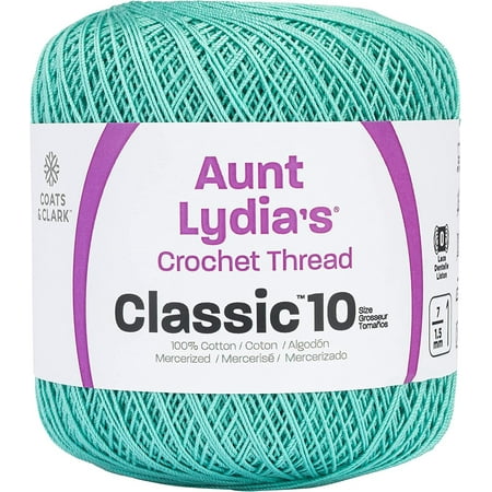 UPC: 0073650768910 | Aunt Lydia s Classic Crochet Thread Size 10-Aqua
