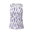 thumbnail image 2 of Rocae Lavender Flowers for Women's Workout Tank Top Lightweight Sleeveless Fit Tops- Moisture-Wicking, BreathableSmall, 2 of 9