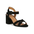 thumbnail image 1 of Women Open Toe Crisscross Ankle Strap Low Block Heel Sandal 18839, 1 of 6