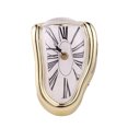 thumbnail image 1 of Melting Clock, Salvador Dali Watch Melted Clock for Decorative Home Office Shelf Desk Table Funny Creative Gift, Rome Gold, 1 of 5