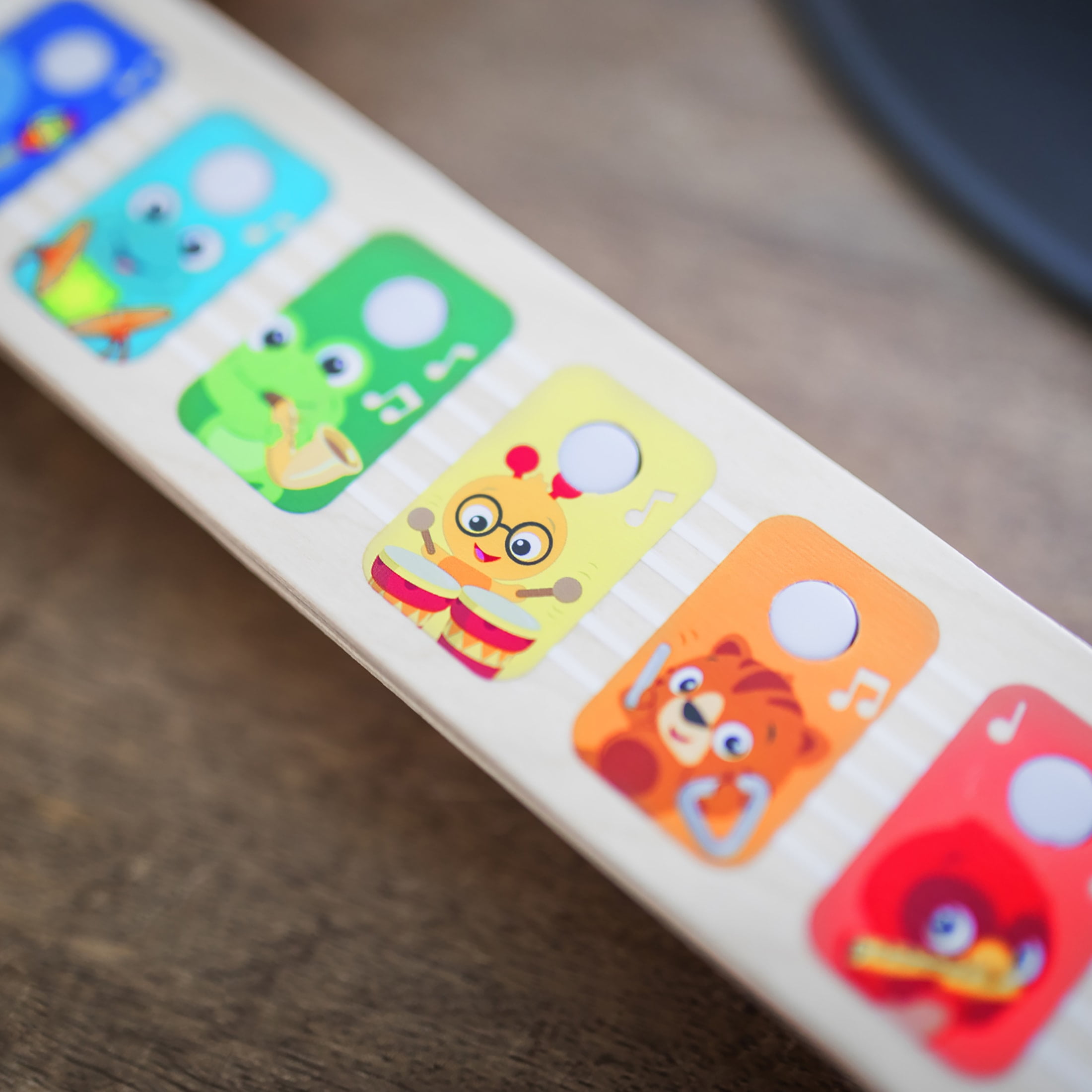 Baby Einstein Together in Tune Guitar​ Wireless Wooden Musical Toddler Toy, Magic Touch, Age 6 months+