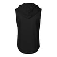 thumbnail image 4 of Men's Sleeveless Zip Up Hoodie Workout Muscle Tank Top Quick Dry Hooded Tops with Pockets Full Zipper Bodybuilding Vest Summer Lightweight Athletic Activewear Training, 4 of 6