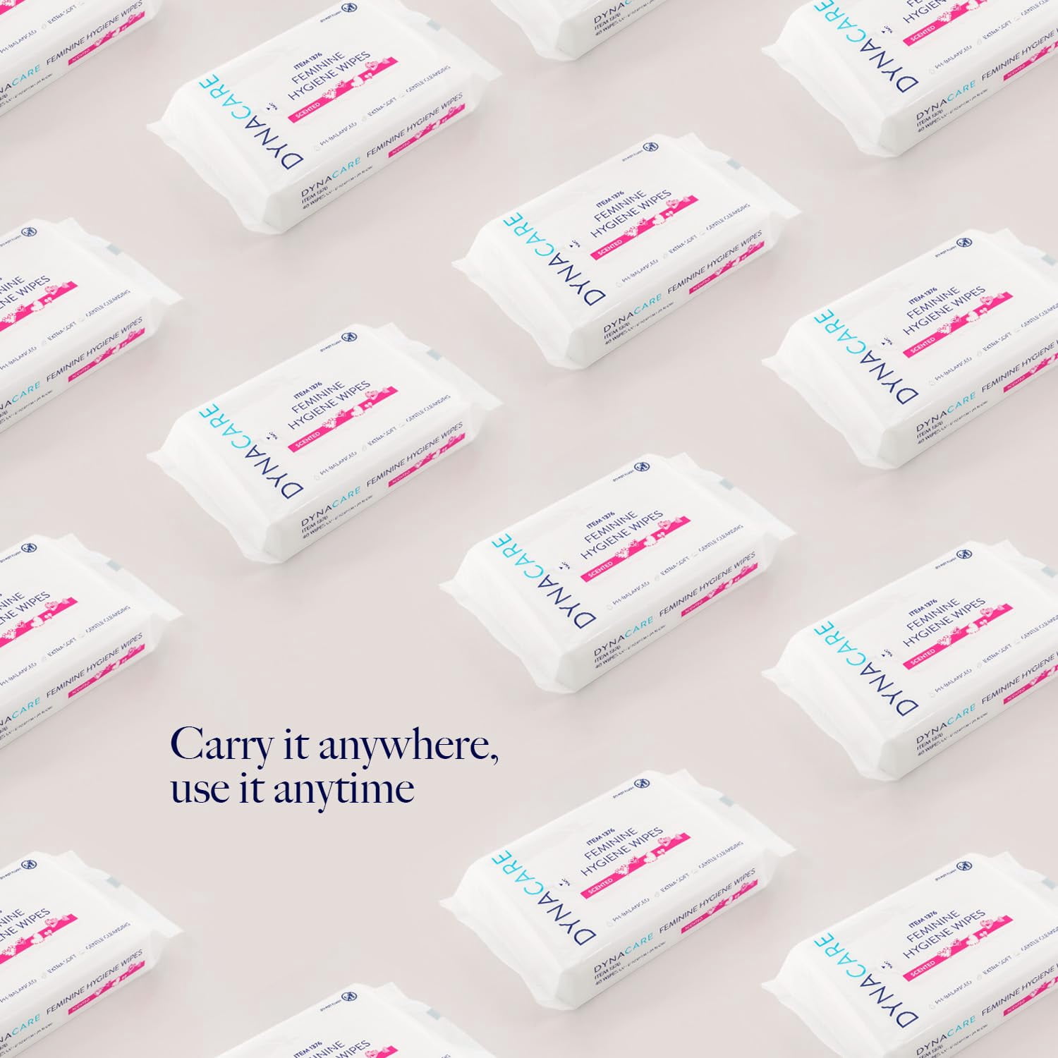 Dynarex HerCare Feminine Wipes, Extra Soft and Gentle Personal Care Wipes, Scented, 480 Count