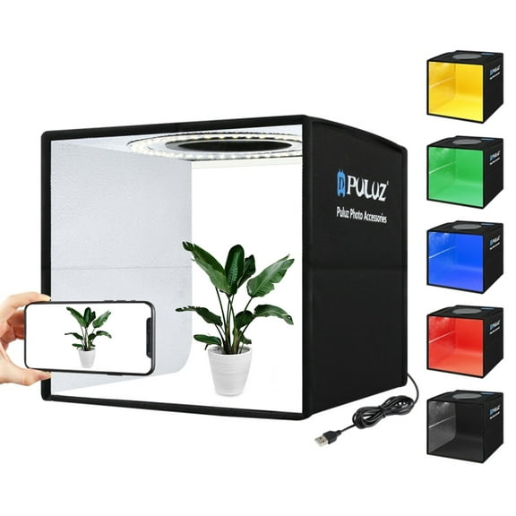 PULUZ Soft Box Set Portable Folding Photo Modifier Photography Tent Box with 12 Colors Backdrops