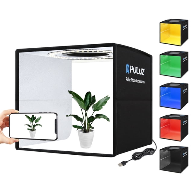 Caja suave de luz JUEGO DE ILUMINACIÓN PLEGABLE PORTABLE MODIFORADOR DE COPPA FOTOGRAFIA CAJA CON FONDOS DE 12 Colores