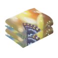 thumbnail image 3 of joogoo 2 PCs Hand Towels Sets Butterfly View Cotton Face Towel Bathroom Decorative, 3 of 7