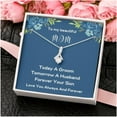 thumbnail image 4 of Groom To Mother Gift, Mother Of The Groom Gift From Son, Mom Wedding Gift From Son, Son To Mom Gift, Son To Mother On Wedding Day Necklace, Necklaces with Meaningful Messages Card Inside, 4 of 6