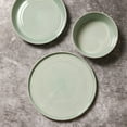 thumbnail image 6 of Stone Lain Claire 4-Piece Dinner Plate Set Stoneware, Service for 4, Green, 6 of 6