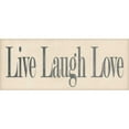 thumbnail image 3 of Marrott, Stephanie 14x8 Black Modern Framed Museum Art Print Titled - Live Laugh Love, 3 of 5
