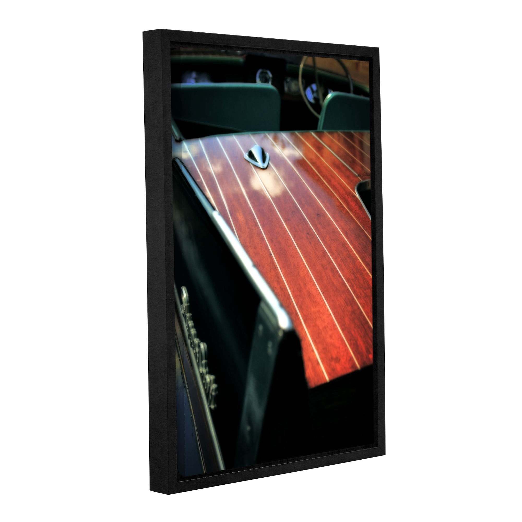 ArtWall Kevin Calkins "Pinstripes and Tailfins" Gallery-Wrapped Floater-Framed Canvas