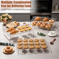 thumbnail image 4 of Vesteel 3-Tier Stainless Steel Cooling Racks, Stackable Baking Cooking Racks for Bread Cookie Cakes, Wire Racks with Folding Legs, Oven & Dishwasher Safe, 16.5’’ x 11.4’’, 4 of 8