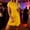 #624-Yellow, variant on Wowcloth Women's Linen Dress, Relaxed Fit Multi-Color Breathable Casual Dress for Daily Wear and Outings