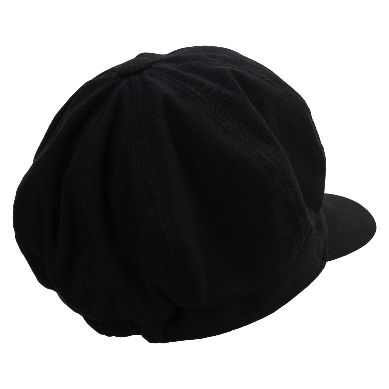 Big Size Cotton Newsboy Hat - Black XL-3XL