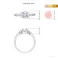 thumbnail image 5 of ANGARA Natural 0.69 Ct. Diamond Solitaire Ring in Sterling Silver for Women (Ring Size: 10), 5 of 10