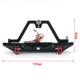 thumbnail image 4 of Parachoques delantero Juegos de parachoques trasero RC Crawler Bumper con luces LED Parachoques de aleación de aluminio Compatible con 1/10 TRX-4 Trx4 Axial SCX10 90046 90047 RC Car Meterk Parachoque, 4 of 7