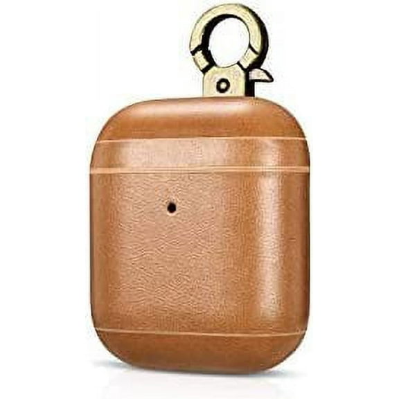 intelliARMOR - CarryOn Genuine Leather Case for Apple AirPods (Camel)