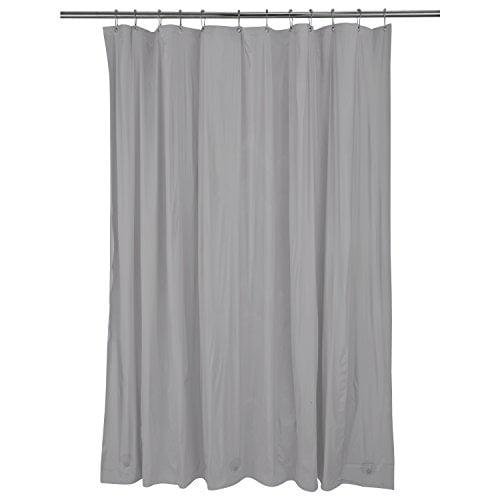 Bath Bliss Heavy Shower Curtain Liner, 12 Rust Resistant Metal Grommets