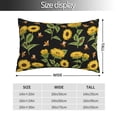 thumbnail image 2 of Rateoe Bees and Sunflowers Pattern Decorative Pillow Case,Throw Pillow Covers,Plush Pillow Cover,Soft Pillow Case,Velvet Pillow Case-16"x24", 2 of 6