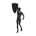 thumbnail image 2 of HAVELOR 3D Wall Sculpture, 12-inch Resin Climber Art, Modern Home Office Decor(black,7*18cm), 2 of 6