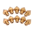 thumbnail image 1 of 10pcs 3D Printer Extruder Brass Nozzle 0.4mm Printer Hotend Compatible with CR-10S Pro 3D Printer 1.75mm Filament, 1 of 6