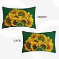 thumbnail image 2 of Picia Sunflowers in Bucket Pattern Plush Pillow Case – Soft and Cozy Cushion Cover, Hypoallergenic Throw Pillow Case for Home Decor-16"x24", 2 of 6