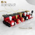 thumbnail image 3 of Coherny, dibujos animados de madera creativos, adornos de tren de Papá Noel, colgantes de árbol de Navidad, ventana, decoración del hogar, juguete para niños, niñas y niños Xemadio JQWJ339, 3 of 8