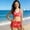 Red, variant on DAETIROS Red Girls Two Piece Swimsuit with Ruffle Skirt Soft Cotton Blend Bathing Suit for Kids Kids,Size 5-6T