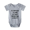 thumbnail image 2 of Baby Boys Casual Cute Short Sleeve Onesie With "If I Refuse To Nap Is That Resisting A Rest" For Summer Pregnancy Gift, 2 of 5