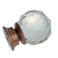 thumbnail image 2 of GlideRite 1-1/4 in. Round K9 Crystal Cabinet Knob, Oil Rubbed Bronze Base, 2 of 4