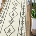 thumbnail image 6 of Moroccan Washable Cotton Bath Rug Black, Foraker, 6 of 11