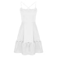 thumbnail image 7 of BLVB Women's Summer Mini Dress Casual Sleeveless Spaghetti Strap Backless Short Cocktail Party Dresses, 7 of 7