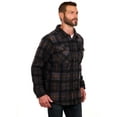 thumbnail image 5 of Bass Creek Outfitters Men's Plaid Bonded Winter Fleece Shirt Jacket, Sizes M-2XL, 5 of 11