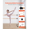 thumbnail image 3 of KFFKFF Ballet Barre, 6 Ft Double Beechwood Barre Bar for Home, Freestanding Portable Ballet Stretching Dance Bars, 3 of 9