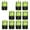 Neon Lime Black, variant on GOGO 5 Pockets High Visibility Safety Vest with Reflective Strips, 10 Pack Working Uniform Vest-Black-L