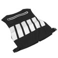 thumbnail image 3 of Chaleco reflectante de seguridad, ropa de ciclismo, chaleco para entrenamiento en el patio, equipo deportivo, blanco y negro, 3 of 15