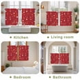 thumbnail image 6 of 4th of July Kitchen Curtains, Red Independence Day White Blue Star Light Filtering Window Curtain Panels, 2Pcs Rod Pocket Window Treatments Set for RV Dining Room Study Room 42x45 Inches, 6 of 9