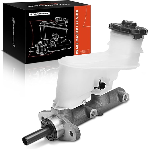 A-Premium Brake Master Cylinder with Reservoir and Cap Compatible with Honda Vehicles - Accord 2003 2004 2005 2006 2007 L4 2.4L - Replaces# 46100SDAA01, 133089