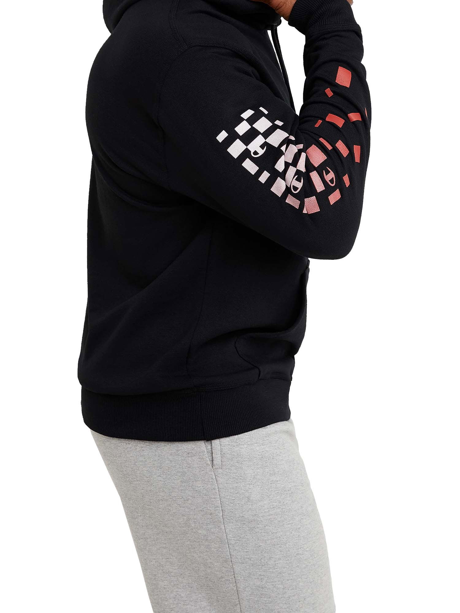 Champion Men's Powerblend Fleece Pixel Logo Graphic Pullover Hoodie, up to Size 2XL
